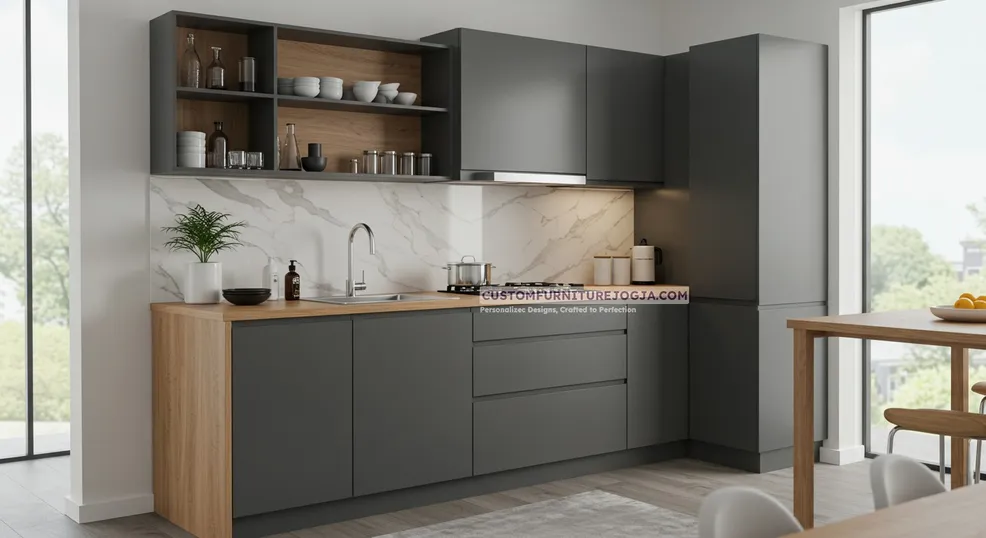 Jasa Pembuatan Kitchen Set Besar Jogja